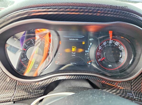 2C3CDZAG0KH551503 2019 DODGE CHALLENGER Purple Instrument cluster view