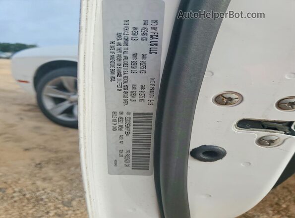 2C3CDZAG0KH718944 2019 DODGE CHALLENGER White VIN კოდის სტიკერის ხედი