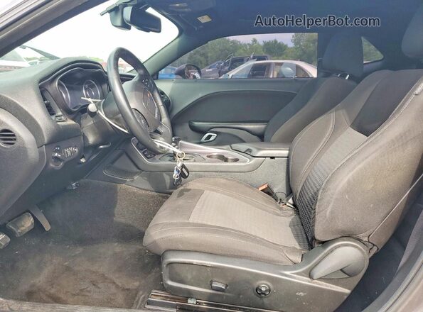 2C3CDZAG1GH108364 2016 DODGE CHALLENGER Gray Front interior view