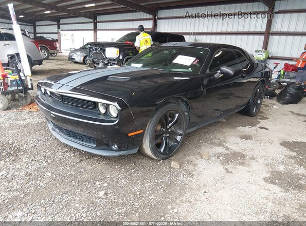 2C3CDZAG1GH245482 2016 DODGE CHALLENGER Black წინა მარცხენა ხედი სამი მეოთხედიდან