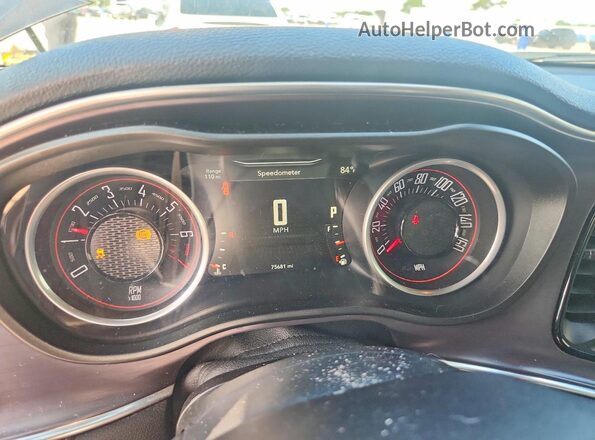 2C3CDZAG1GH249645 2016 DODGE CHALLENGER Gray Widok zestawu wskaźników