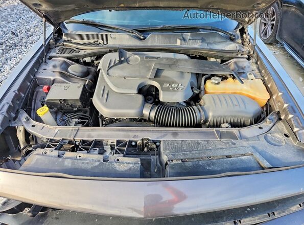 2C3CDZAG1GH249645 2016 DODGE CHALLENGER Gray Widok wnętrza z tyłu