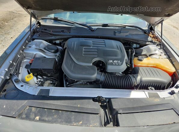 2C3CDZAG1GH336624 2016 DODGE CHALLENGER Gray უკანა სალონის ხედი