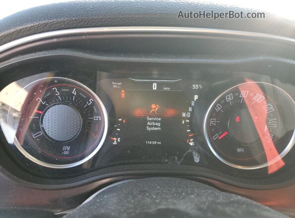 2C3CDZAG1JH305106 2018 DODGE CHALLENGER Yellow Instrument cluster view