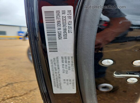 2C3CDZAG1MH676318 2021 DODGE CHALLENGER Black Вид наклейки з VIN-кодом