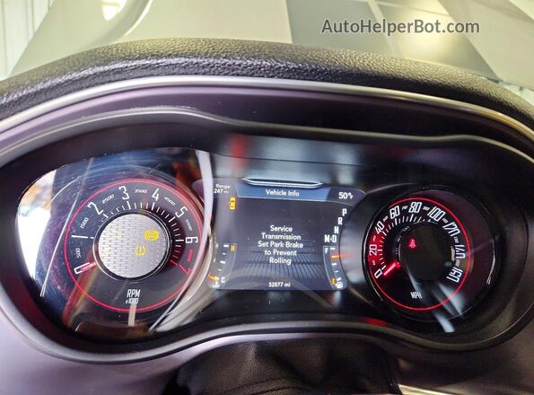 2C3CDZAG2HH601195 2017 DODGE CHALLENGER Gray Instrument cluster view