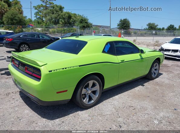 2C3CDZAG2KH629750 2019 DODGE CHALLENGER Green Задня права чверть