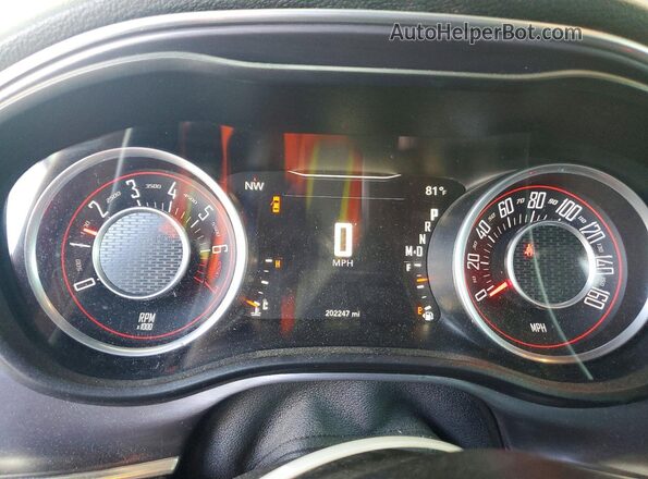 2C3CDZAG3GH158473 2016 DODGE CHALLENGER Черный Вид щитка приборов