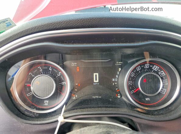 2C3CDZAG3GH176777 2016 DODGE CHALLENGER Red Widok zestawu wskaźników