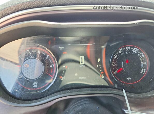 2C3CDZAG3HH501977 2017 DODGE CHALLENGER Silver Instrument cluster view
