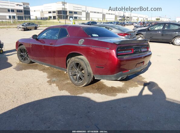 2C3CDZAG3HH598131 2017 DODGE CHALLENGER Maroon Задня ліва чверть
