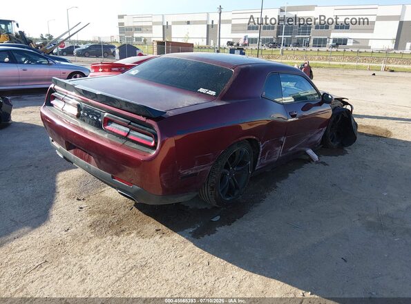 2C3CDZAG3HH598131 2017 DODGE CHALLENGER Maroon Задня права чверть
