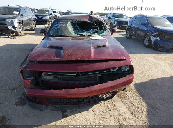 2C3CDZAG3HH598131 2017 DODGE CHALLENGER Maroon Вид щитка приладів