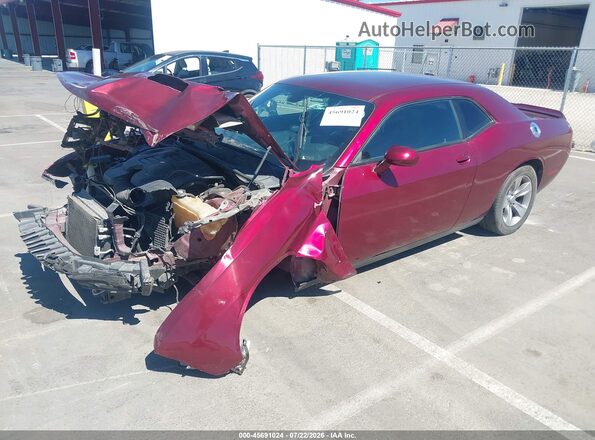 2C3CDZAG3JH241831 2018 DODGE CHALLENGER Red წინა მარცხენა ხედი სამი მეოთხედიდან