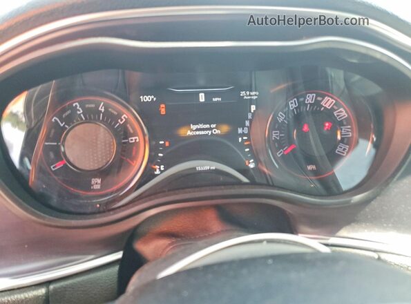 2C3CDZAG3JH322215 2018 DODGE CHALLENGER Charcoal Instrument cluster view