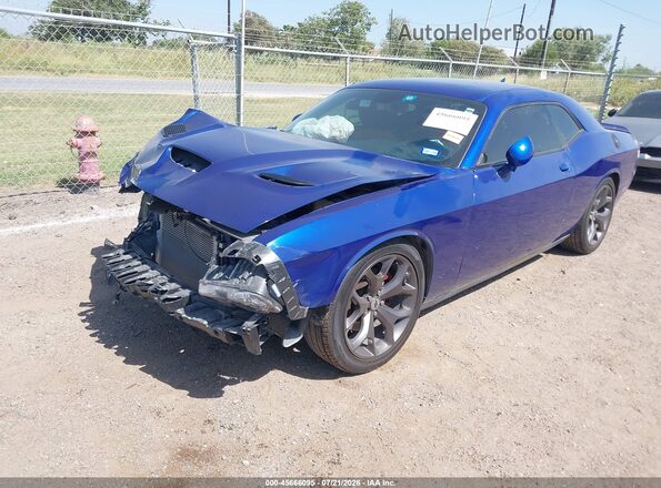 2C3CDZAG3KH680500 2019 DODGE CHALLENGER Синий Передняя левая четверть