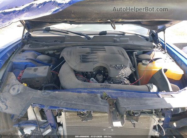 2C3CDZAG3KH680500 2019 DODGE CHALLENGER Синий Вид сзади