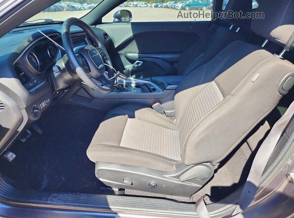 2C3CDZAG3MH597474 2021 DODGE CHALLENGER Charcoal Front interior view