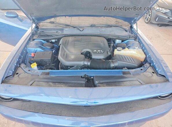 2C3CDZAG3NH257498 2022 DODGE CHALLENGER Blue Սալոնի հետևի տեսք