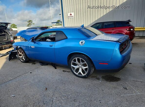 2C3CDZAG4GH162953 2016 DODGE CHALLENGER Blue Trasero izquierdo