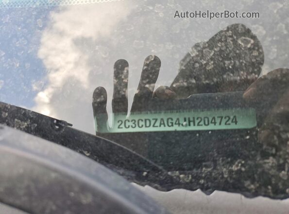 2C3CDZAG4JH204724 2018 DODGE CHALLENGER Gray Вид підкапотного простору