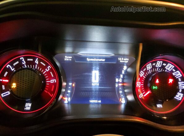 2C3CDZAG4JH251350 2018 DODGE CHALLENGER Green Вид щитка приладів