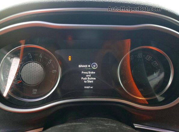 2C3CDZAG4JH259240 2018 DODGE CHALLENGER White Instrument cluster view