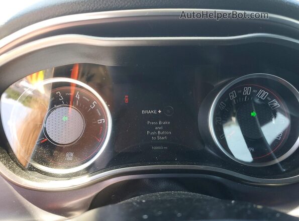 2C3CDZAG4KH503373 2019 DODGE CHALLENGER Gray Вид щитка приладів