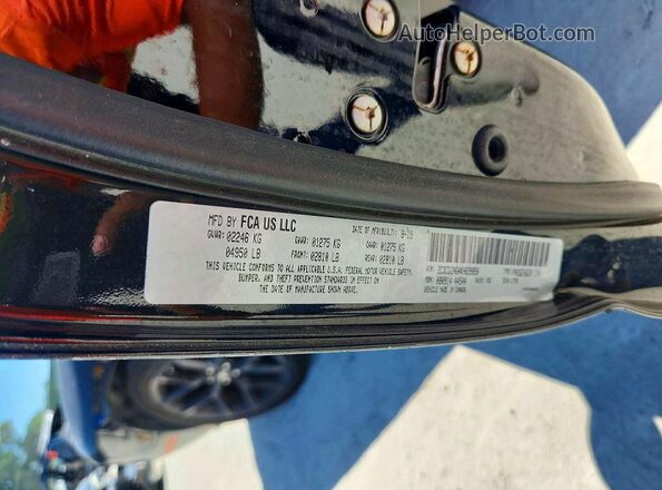 2C3CDZAG4KH699850 2019 DODGE CHALLENGER Black ძრავის განყოფილების ხედი