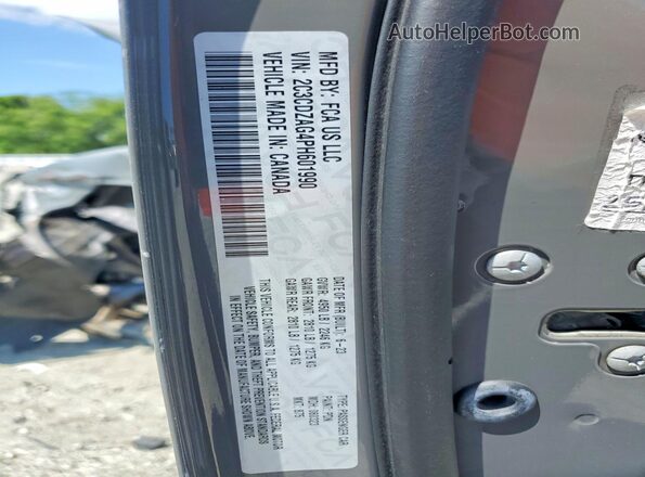 2C3CDZAG4PH601990 2023 DODGE CHALLENGER Gray Engine compartment view