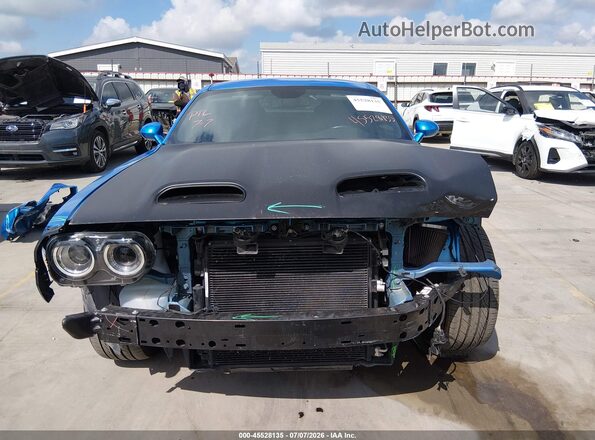 2C3CDZAG4PH653460 2023 DODGE CHALLENGER Blue Widok wnętrza z tyłu