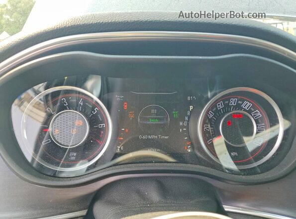 2C3CDZAG5GH101126 2016 DODGE CHALLENGER Black Instrument cluster view