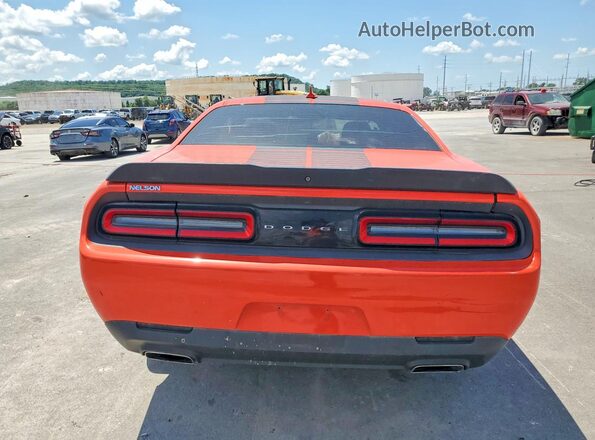 2C3CDZAG5GH345343 2016 DODGE CHALLENGER Orange უკანა ხედი