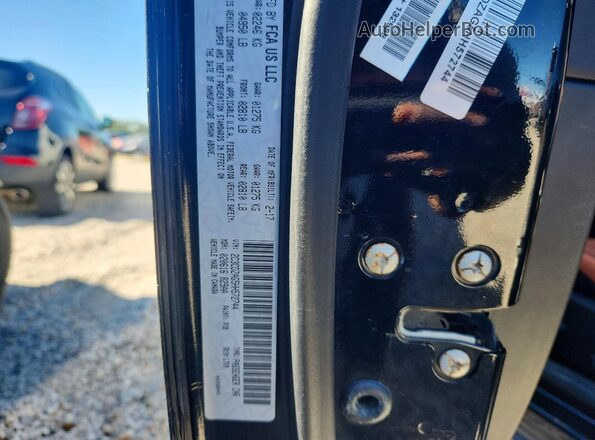 2C3CDZAG5HH572744 2017 DODGE CHALLENGER Black VIN կոդի պիտակի տեսք