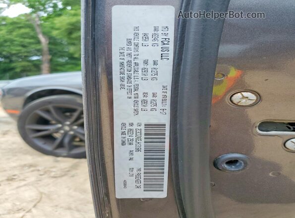 2C3CDZAG5JH131606 2018 DODGE CHALLENGER Gray Vista del compartimento del motor