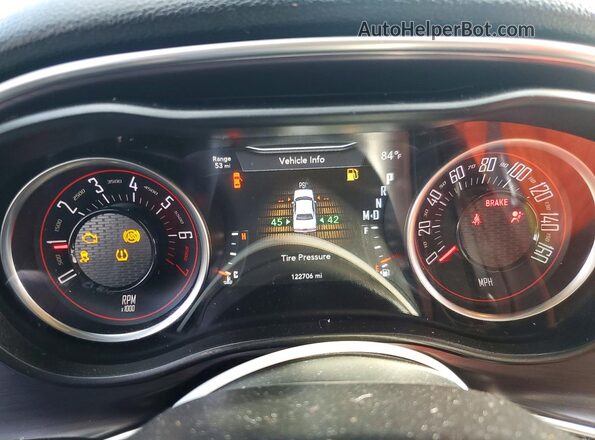 2C3CDZAG5JH314486 2018 DODGE CHALLENGER Gray Вид щитка приладів