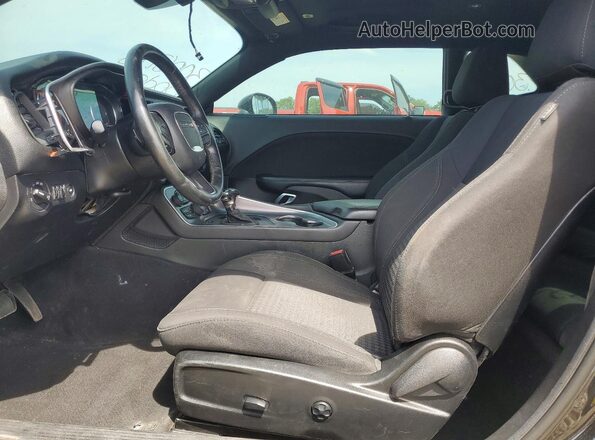 2C3CDZAG5KH591883 2019 DODGE CHALLENGER Black წინა სალონის ხედი