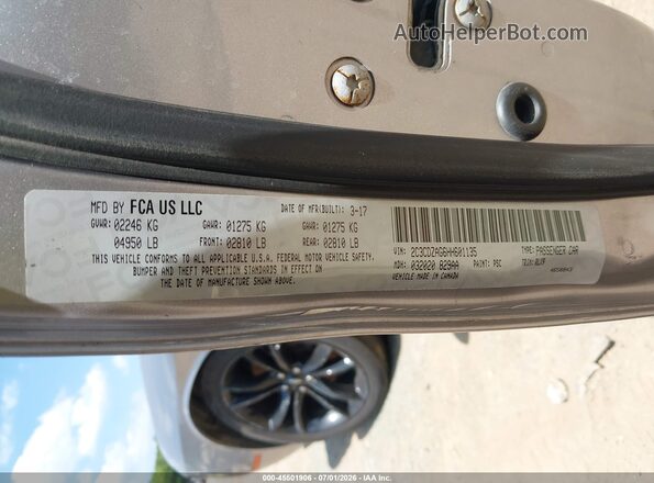 2C3CDZAG6HH601135 2017 DODGE CHALLENGER Gray Vista del compartimento del motor