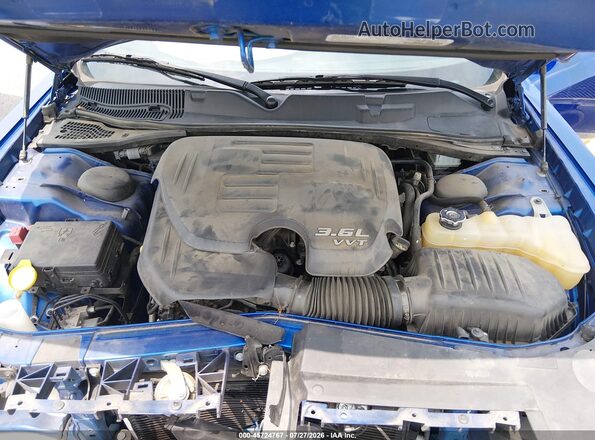 2C3CDZAG6JH255383 2018 DODGE CHALLENGER Blue Vista trasera