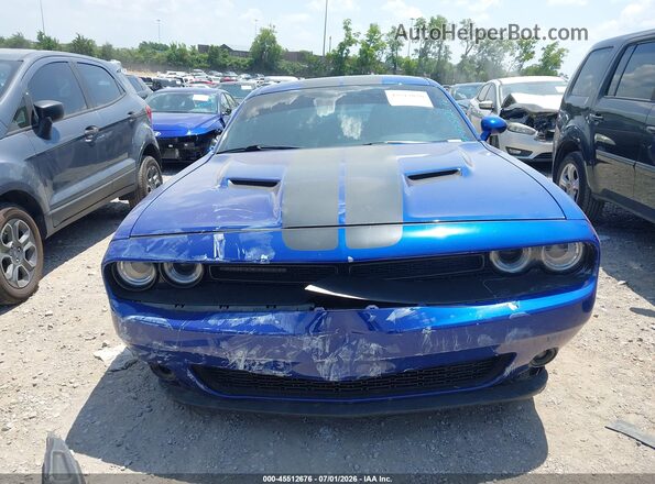 2C3CDZAG6JH255478 2018 DODGE CHALLENGER Синий Вид щитка приборов