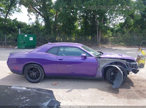 2C3CDZAG6JH304971 2018 DODGE CHALLENGER Purple Вид задньої частини салону