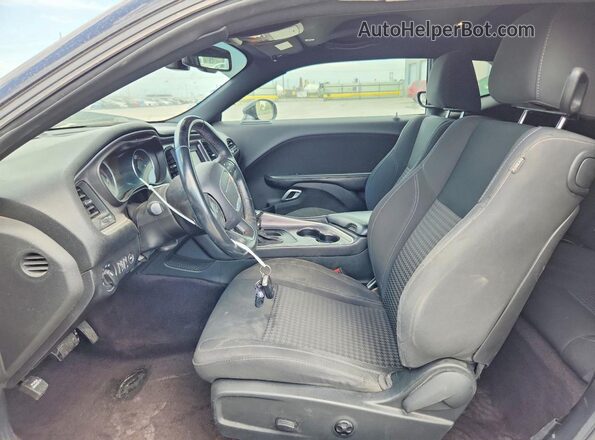 2C3CDZAG6KH525259 2019 DODGE CHALLENGER Black Front interior view