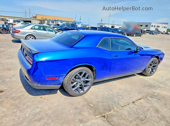 2C3CDZAG6KH640735 2019 DODGE CHALLENGER Blue Rear right