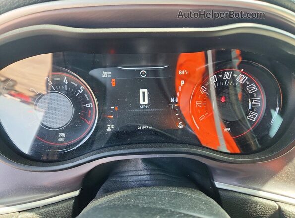 2C3CDZAG6KH640735 2019 DODGE CHALLENGER Blue Instrument cluster view