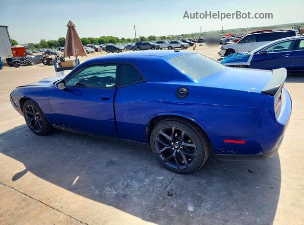 2C3CDZAG6KH640735 2019 DODGE CHALLENGER Blue Rear left