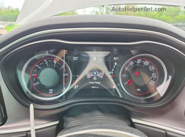 2C3CDZAG6LH149289 2020 DODGE CHALLENGER Gray Instrument cluster view