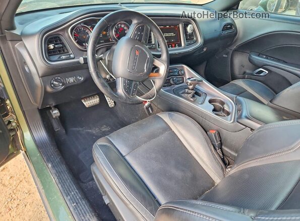 2C3CDZAG6NH159503 2022 DODGE CHALLENGER Green Dashboard view
