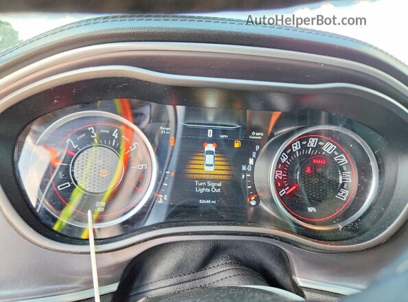 2C3CDZAG6NH159503 2022 DODGE CHALLENGER Green Instrument cluster view