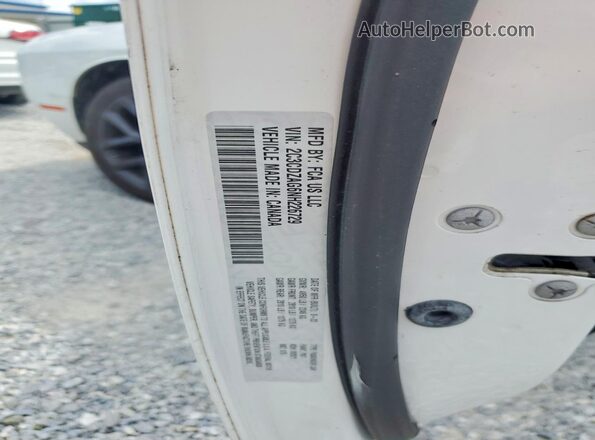 2C3CDZAG6NH226729 2022 DODGE CHALLENGER White Շարժիչի բաժամունքի տեսք