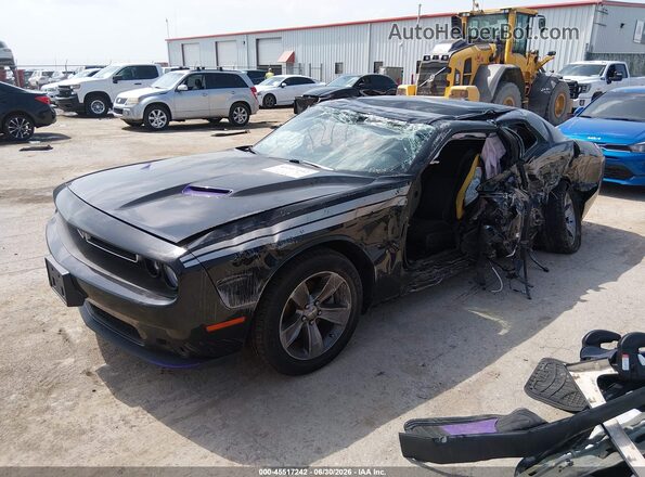 2C3CDZAG7GH184185 2016 DODGE CHALLENGER Black წინა მარცხენა ხედი სამი მეოთხედიდან